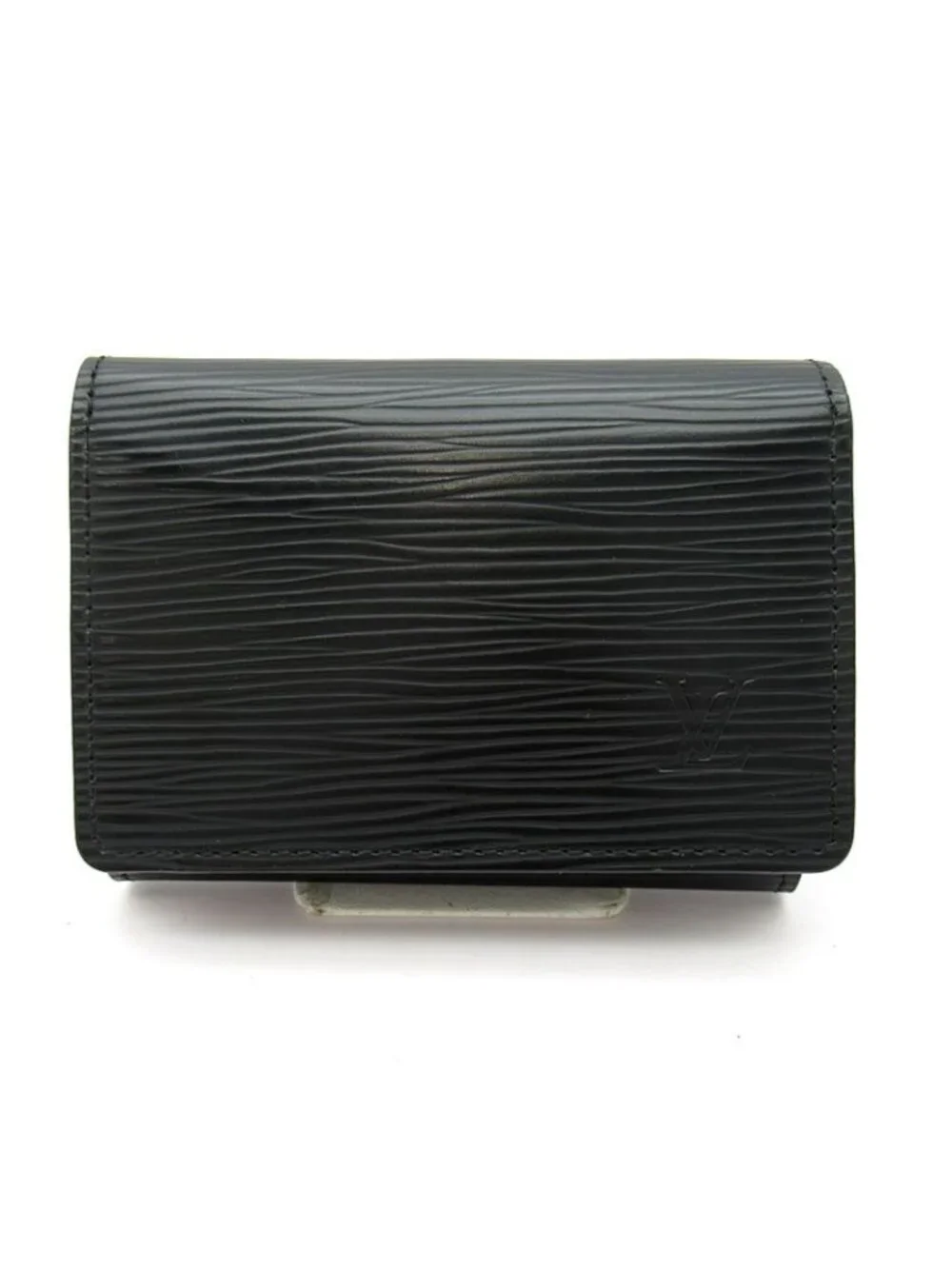 Louis Vuitton Business Card Holder Epi Black